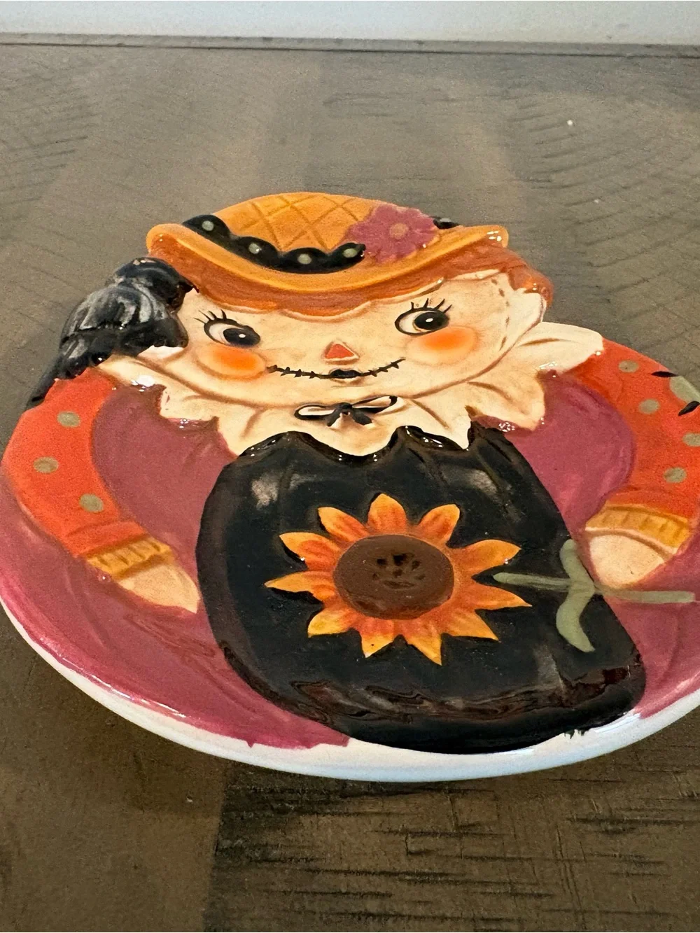 Transpac Johanna Parker Halloween Scarecrow Spoon Rest